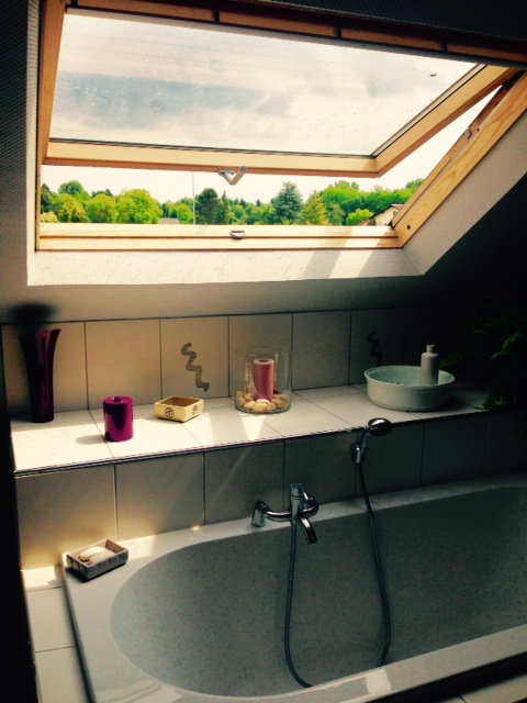 Vue des chambres hôtes Alsace